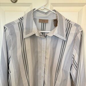 Women’s size 16 French cuff button down shirt by i.e.